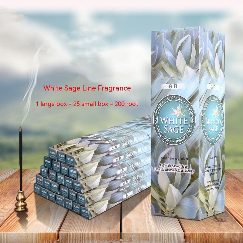 White Salvia Officinalis White Sage Aromatherapy Incense Joss-stick