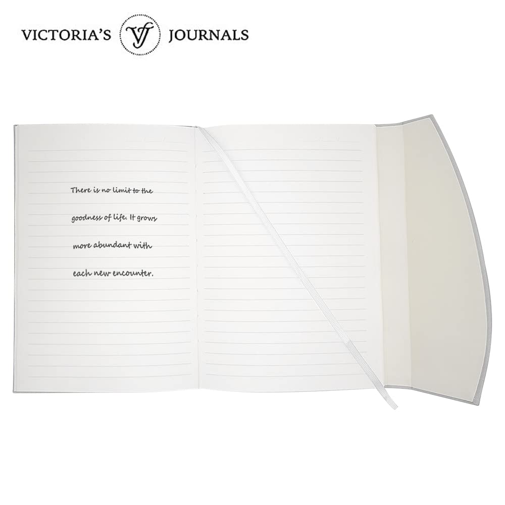 VICTORIA'S JOURNALS Magnet Journal, Carving Vintage Notebook Faux Leather Hard Cover Personal Diary Lined Pages Ribbon Bookmark, 8'' x 5.7''