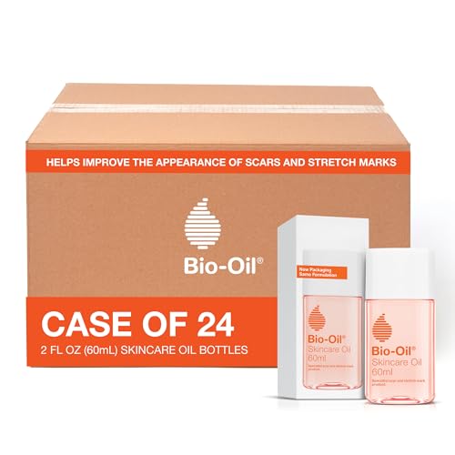 Bio-Oil Skincare Body Oil Serum, Face and Body Moisturizer with Vitamin E & A, for Scars, Stretch Marks, Sensitive Skin, All Skin Types, Dermatologist Recommended, Non-Comedogenic, 2 Oz