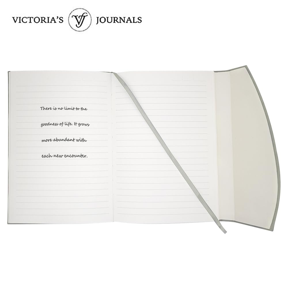 VICTORIA'S JOURNALS Magnet Journal, Carving Vintage Notebook Faux Leather Hard Cover Personal Diary Lined Pages Ribbon Bookmark, 8'' x 5.7''