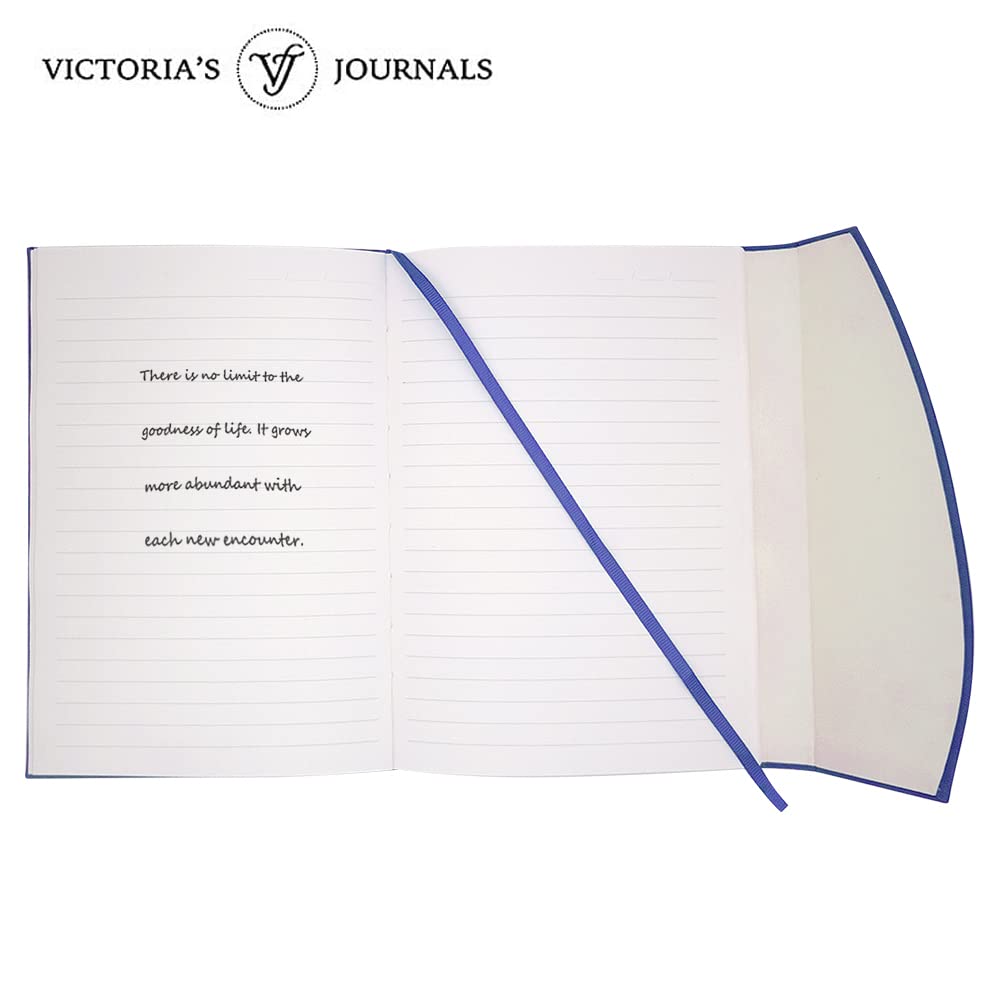 VICTORIA'S JOURNALS Magnet Journal, Carving Vintage Notebook Faux Leather Hard Cover Personal Diary Lined Pages Ribbon Bookmark, 8'' x 5.7''