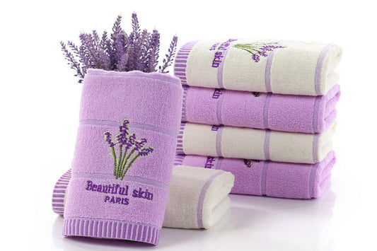 32 Strands Of Lavender Scented Cotton Towel