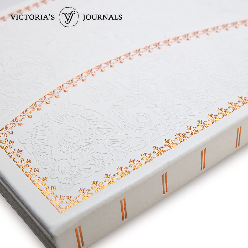 VICTORIA'S JOURNALS Magnet Journal, Carving Vintage Notebook Faux Leather Hard Cover Personal Diary Lined Pages Ribbon Bookmark, 8'' x 5.7''