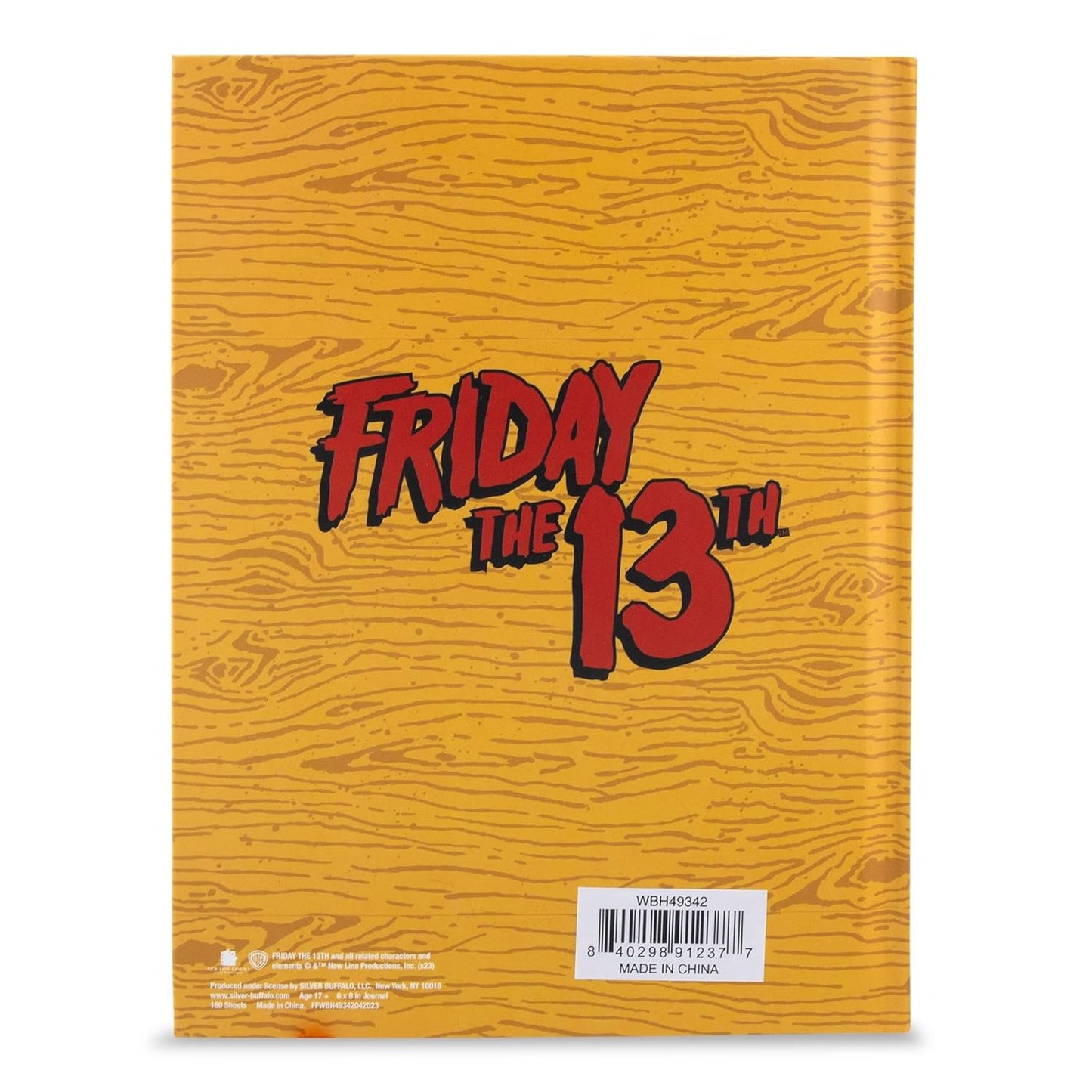 Friday The 13th "Welcome To Camp Crystal Lake" Hardcover Journal Notebook With Lined Paper | Notepad Journal, Stationery Paper | 6 x 8 Inches