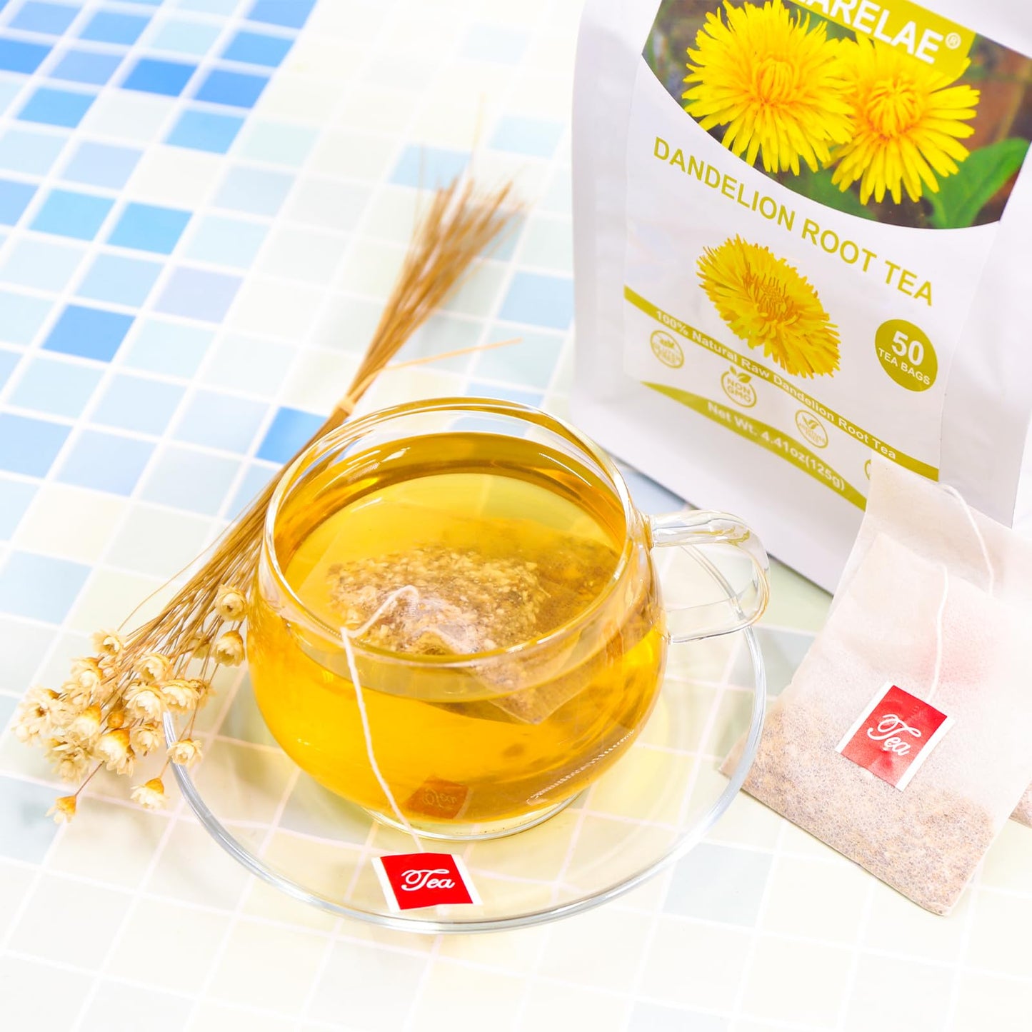 TEARELAE Blooming Tea Flowers - 12pcs Individually Sealed Flowering Tea Balls - Hand-Tied Natural Green Tea Leaves & Edible Flowers - Gifts For Tea Lovers