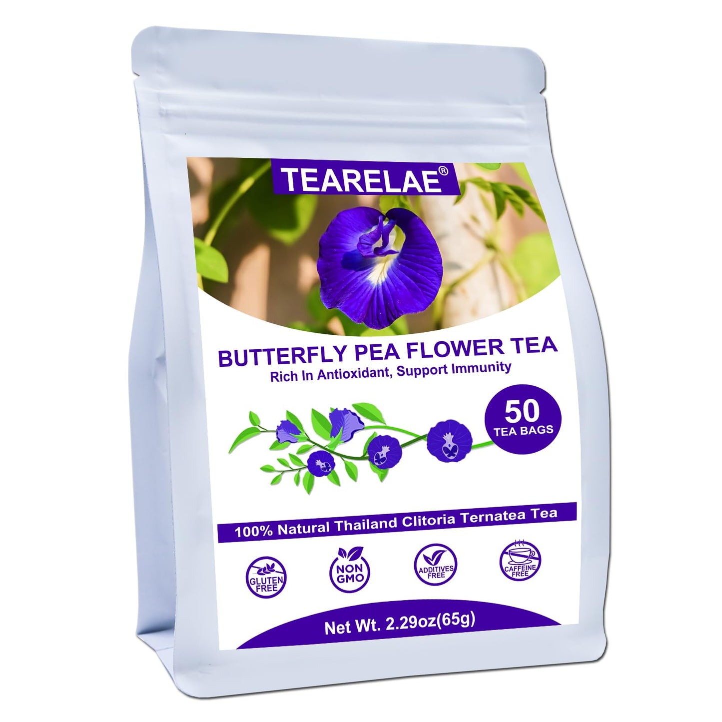 TEARELAE Blooming Tea Flowers - 12pcs Individually Sealed Flowering Tea Balls - Hand-Tied Natural Green Tea Leaves & Edible Flowers - Gifts For Tea Lovers