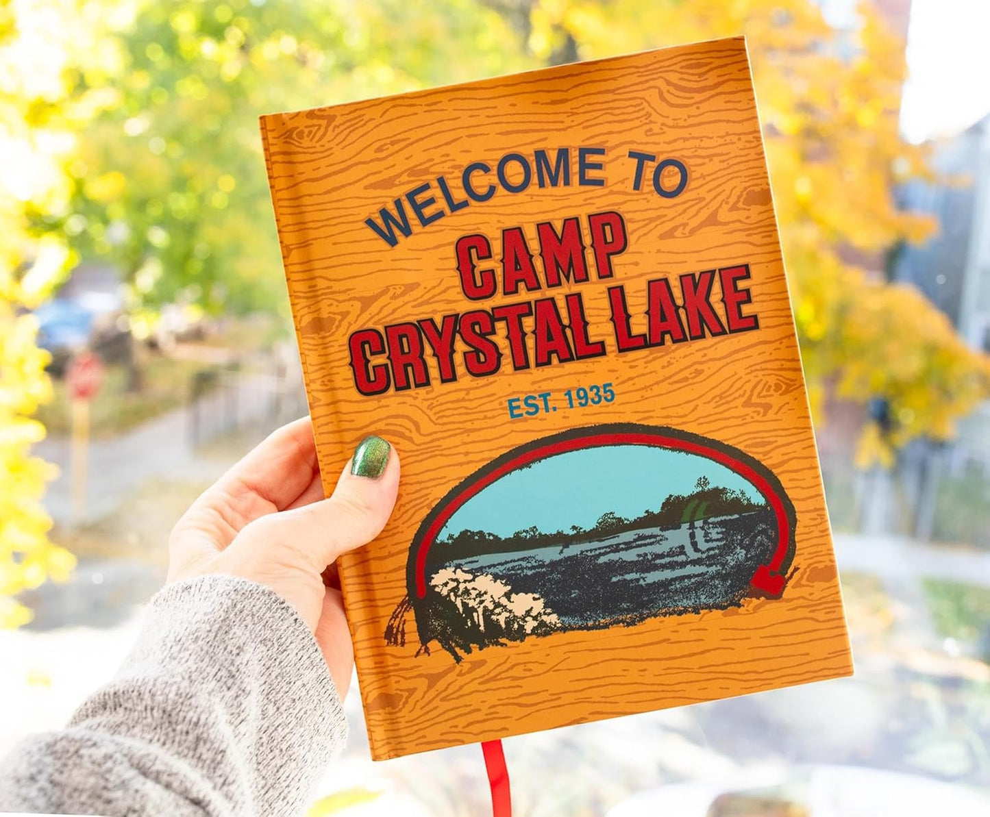 Friday The 13th "Welcome To Camp Crystal Lake" Hardcover Journal Notebook With Lined Paper | Notepad Journal, Stationery Paper | 6 x 8 Inches