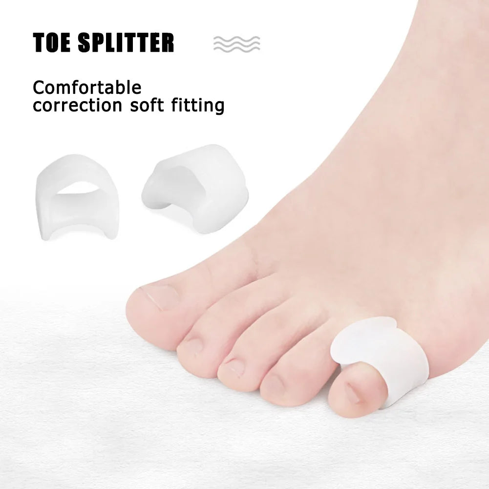 1 Pair Silicone Bone Toe Separator Feet Care Thumb Orthotics Foot Care Tools