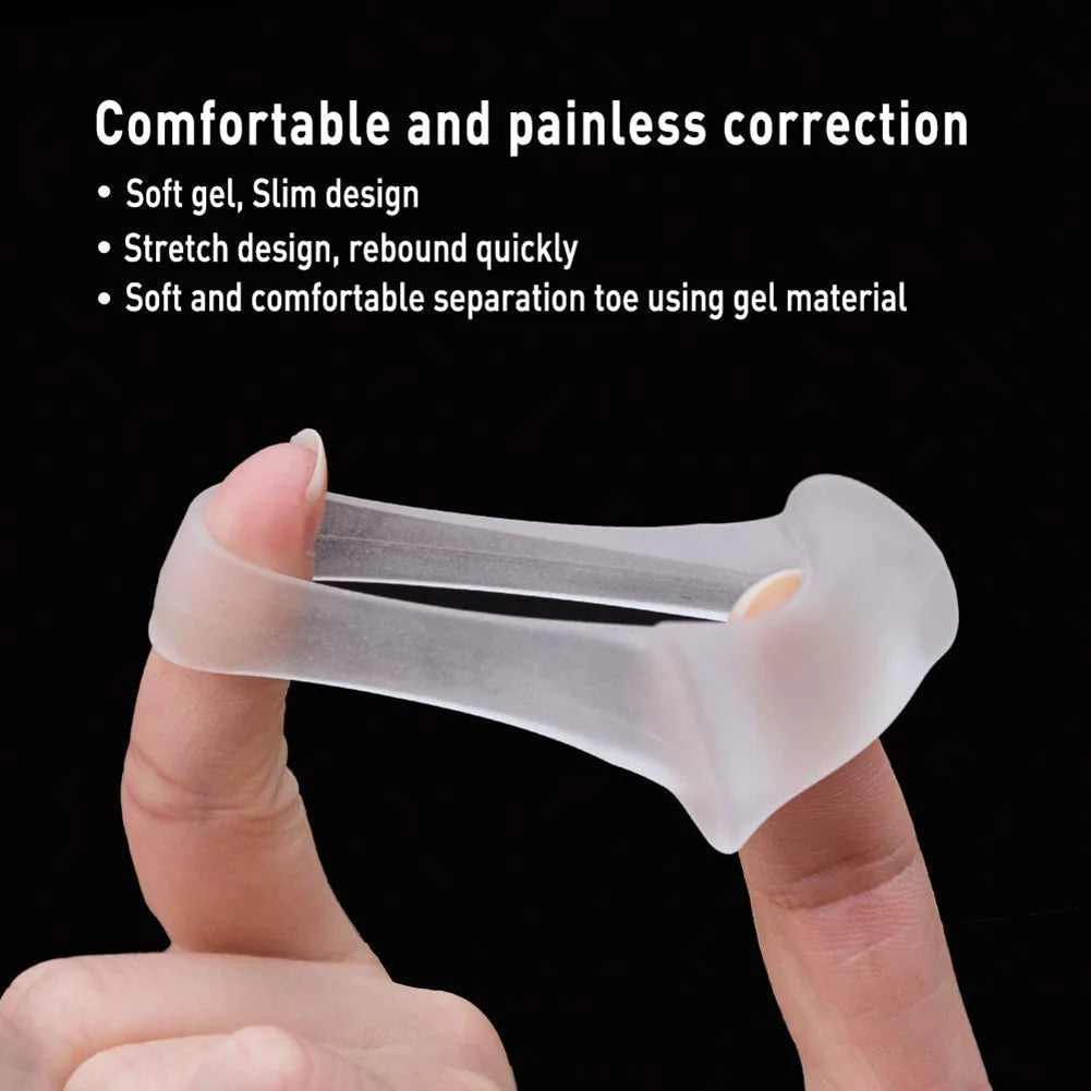 1 Pair Silicone Bone Toe Separator Feet Care Thumb Orthotics Foot Care Tools