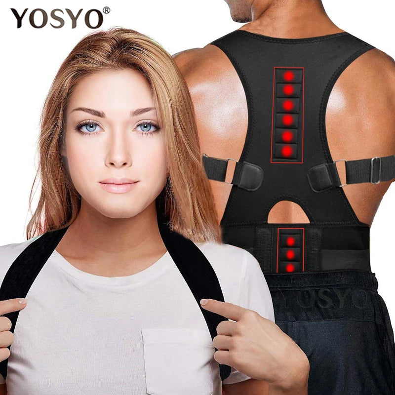 Posture Corrector Magnetic Therapy Brace Shoulder Supports Belt Shoulder Posture