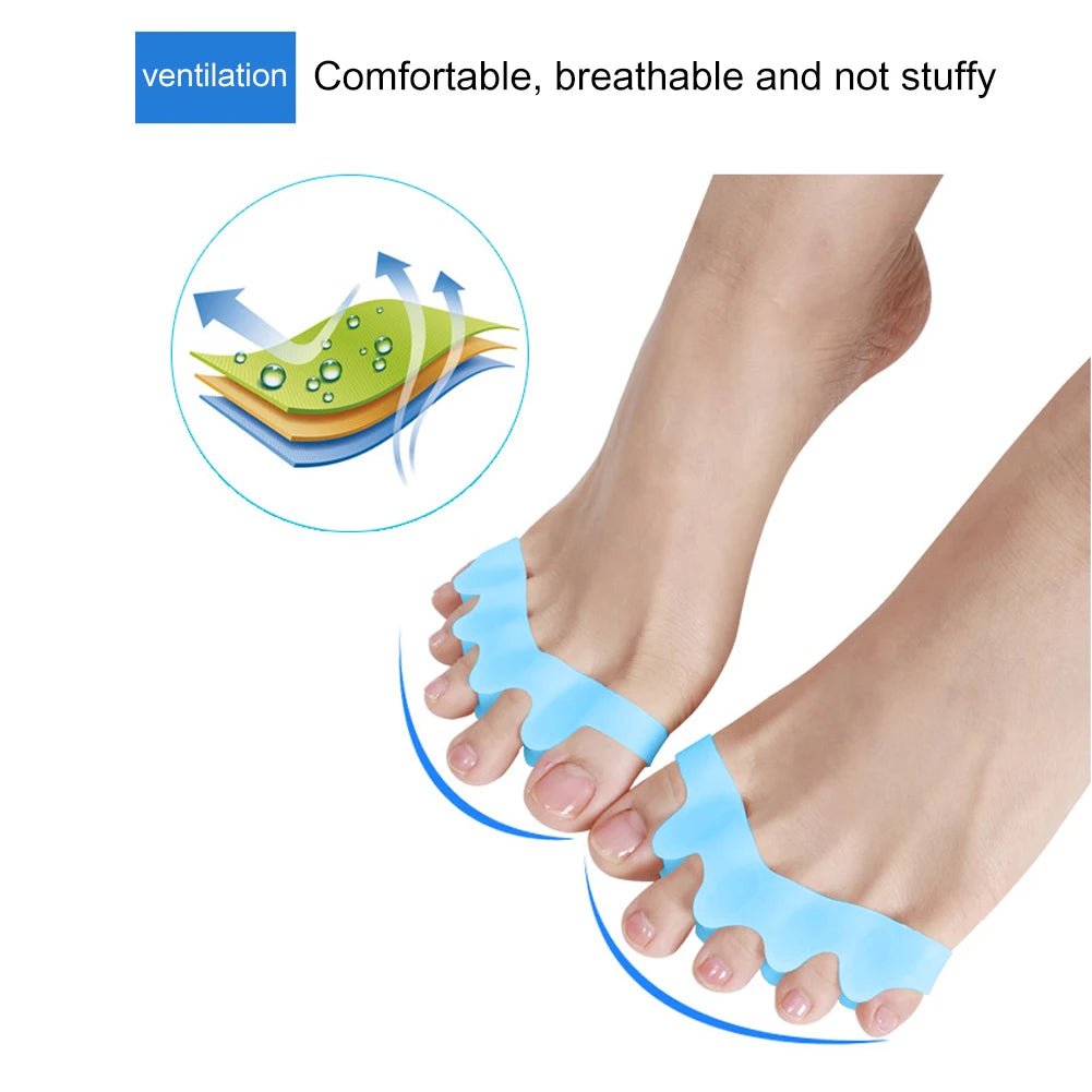 1 Pair Silicone Bone Toe Separator Feet Care Thumb Orthotics Foot Care Tools